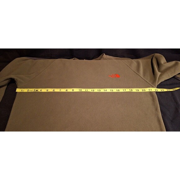 The North Face Sweatshirt Men Medium Green Crew Neck Sweatshirt Pullover Hiking - Picture 4 of 11